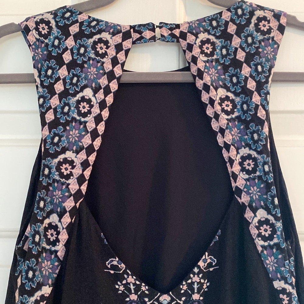 Ecote Urban Outfitters BoHo Style Shift Dress Keyhole Back size M - Picture 5 of 6